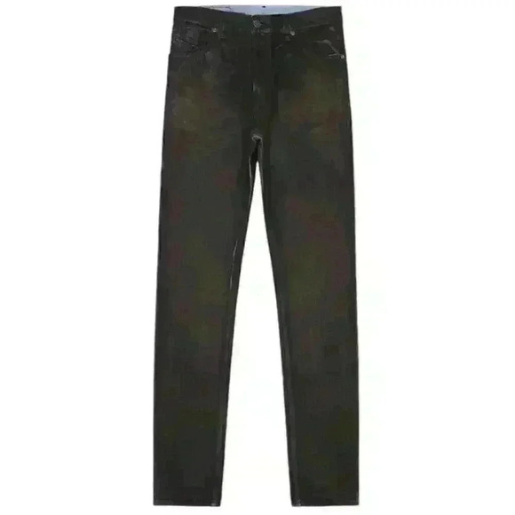 NWT Diesel 1995 D-Sark Straight Leg Jeans Mens Sz 33 Deep Black Grunge Punk Dad - Picture 2 of 3